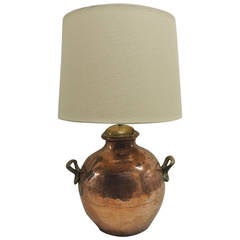 Spanish Cooper Round Lamp