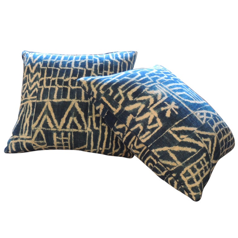 Pair of African Floor Pillows. at 1stdibs