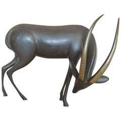 Bronze Thomson Gazelle by Loet Vanderveen
