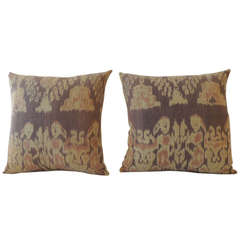 Pair of Vintage Ikat Pillows