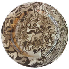 Vintage Marbleized Ceramic Dish.