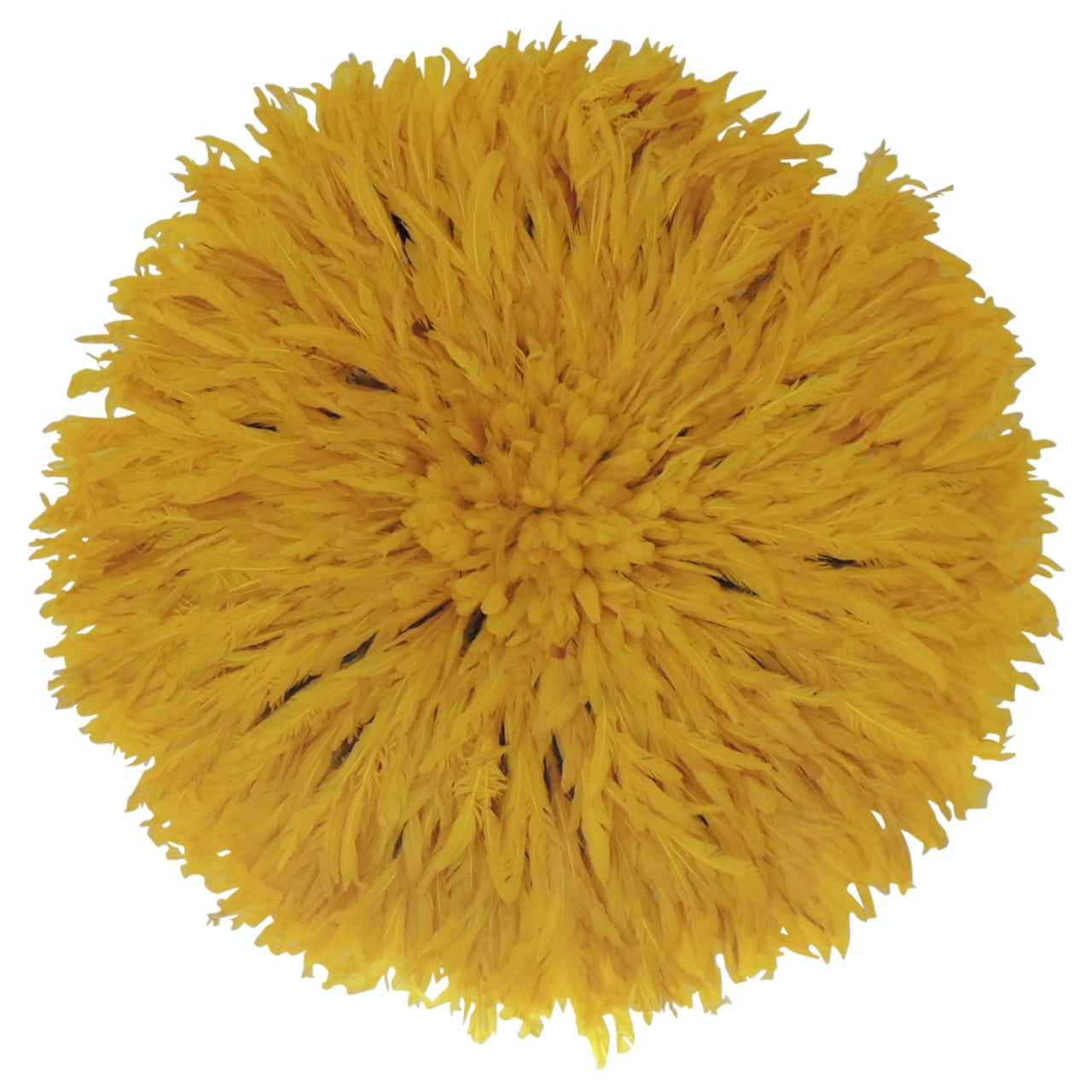 Large Yellow African Wall Decoration Hat