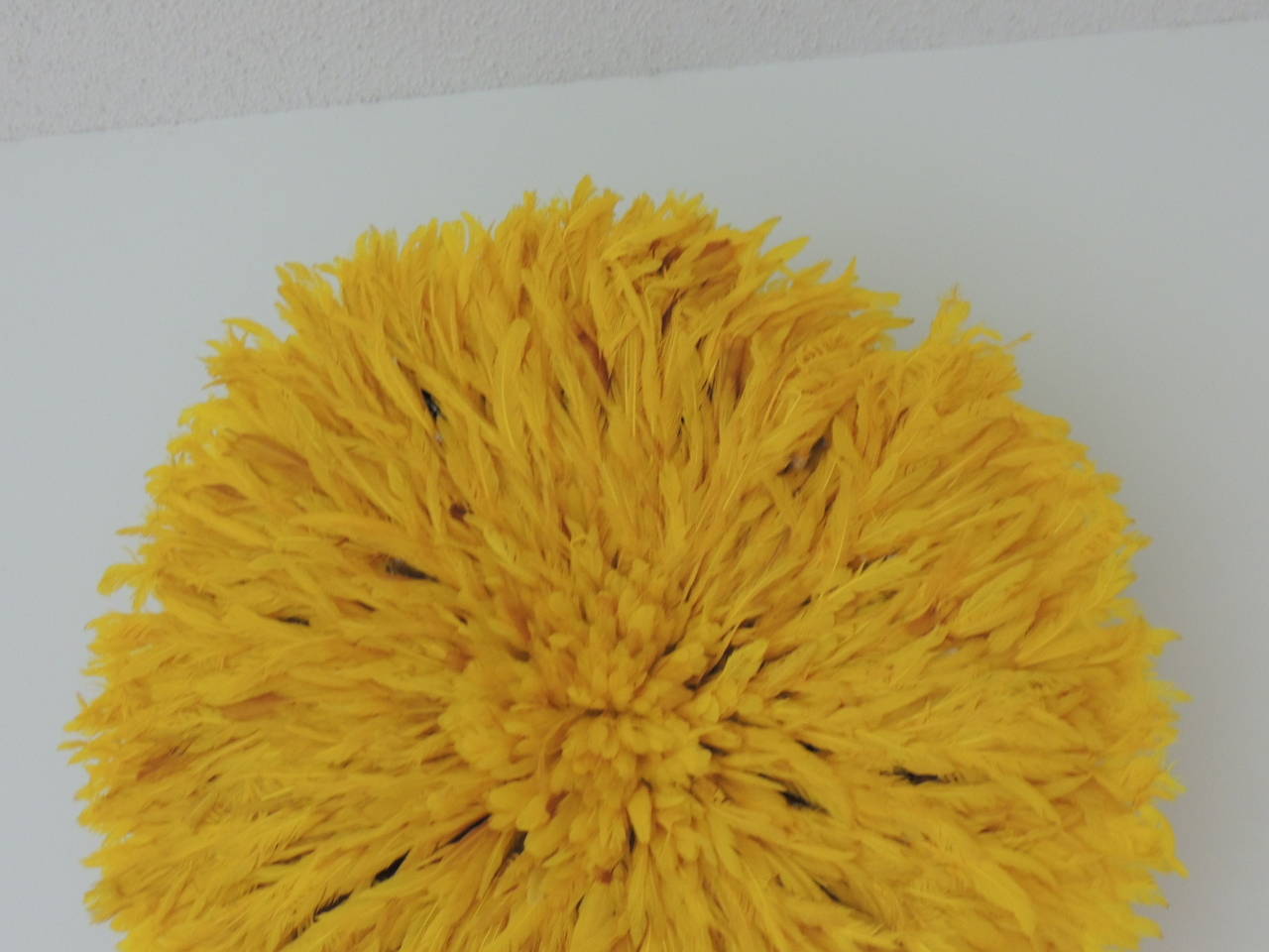 Tribal Large Yellow African Wall Decoration Hat