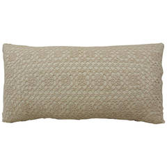 Antique Crochet Bolster Pillow