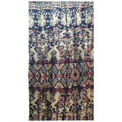 Monumental Antique Ceremonial Ikat Textile or Wall Tapestry 5