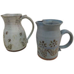 Pair of Vintage Pottery Jugs.