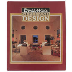 Vintage Interior Designer David Hicks Style & Design First Edition Book 1987.