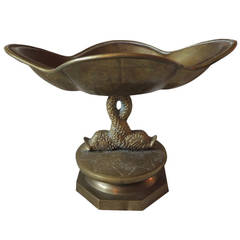 Vintage Persian Brass Tazza.