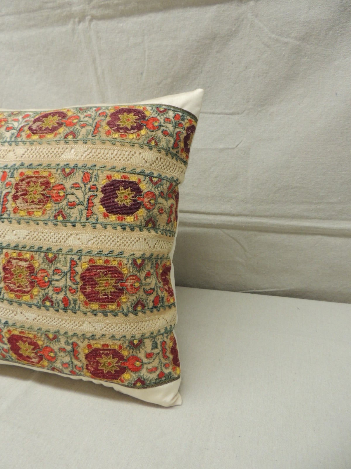 Turkish Embroidery Pillow For Sale at 1stdibs