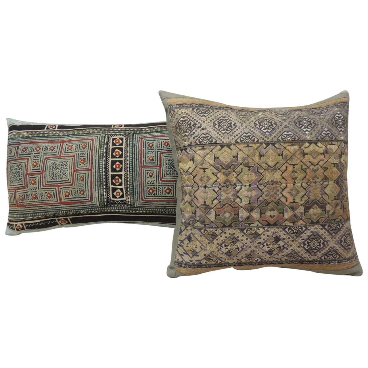 Pair of Embroidery Miao Pillows at 1stdibs