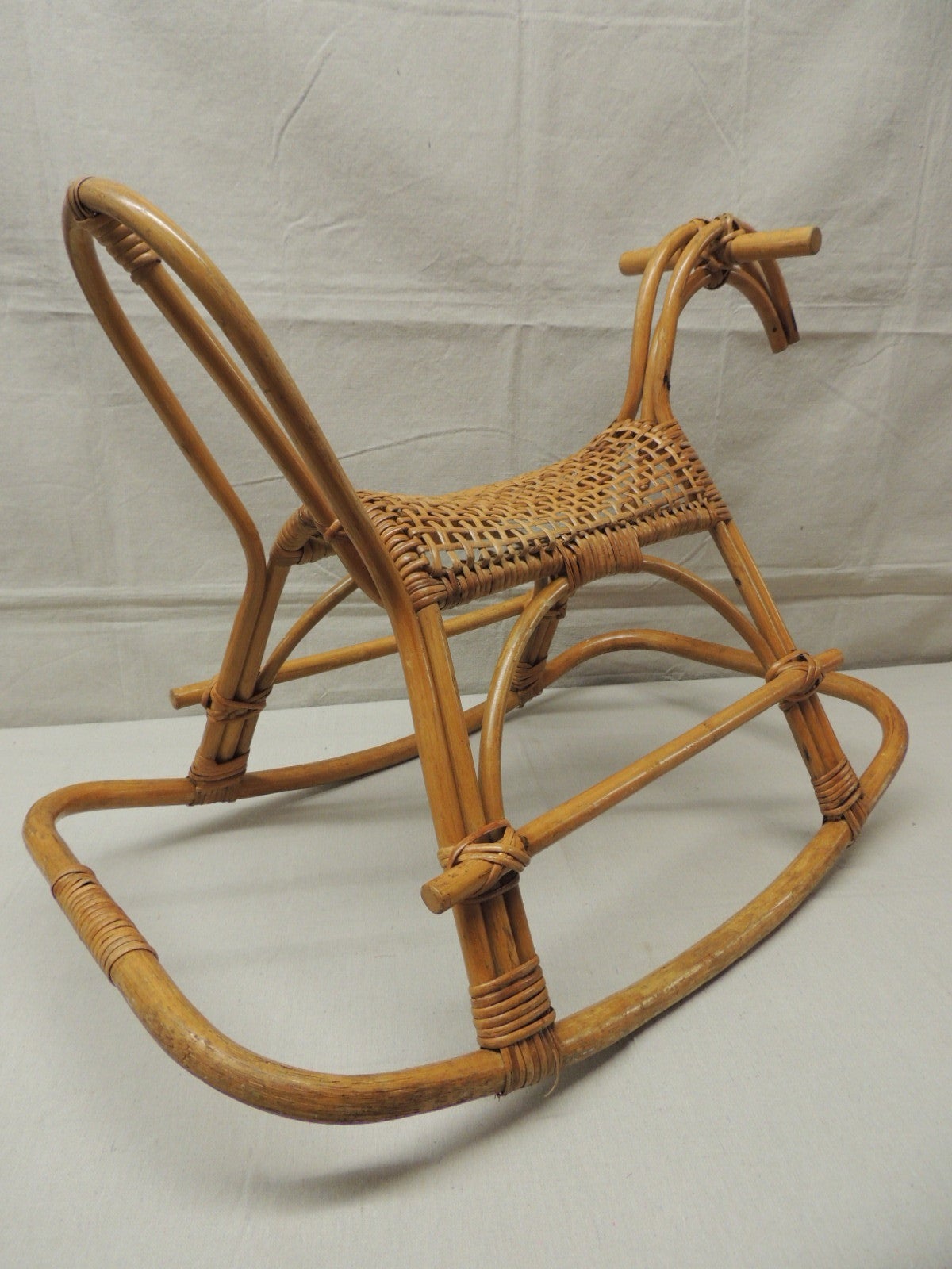 wicker rocking horse