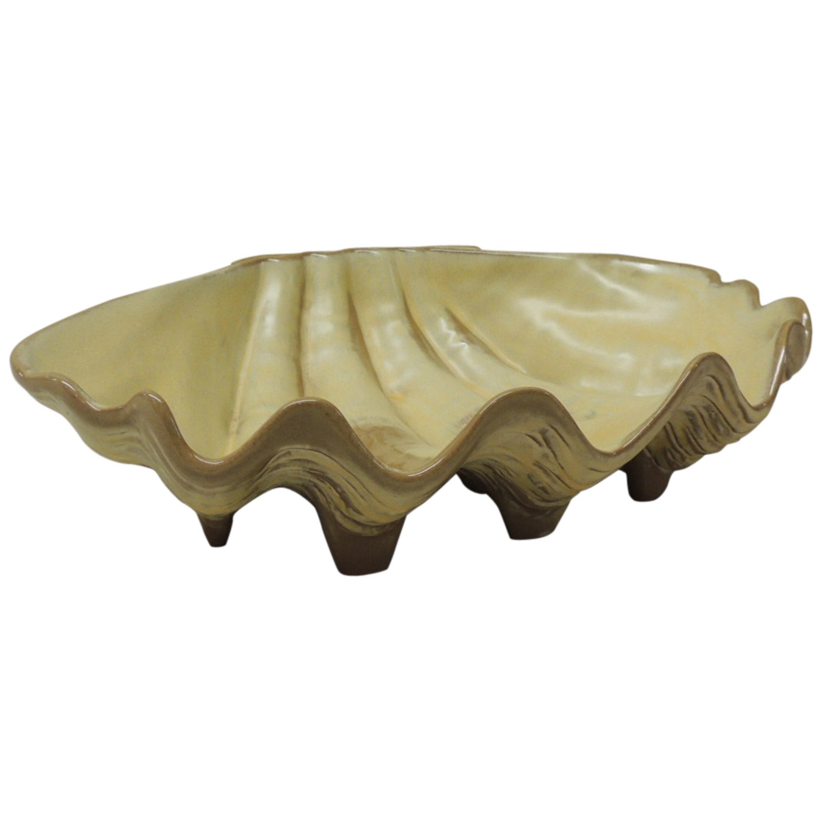 Ceramic Clam Shell Decorative Serving Dish