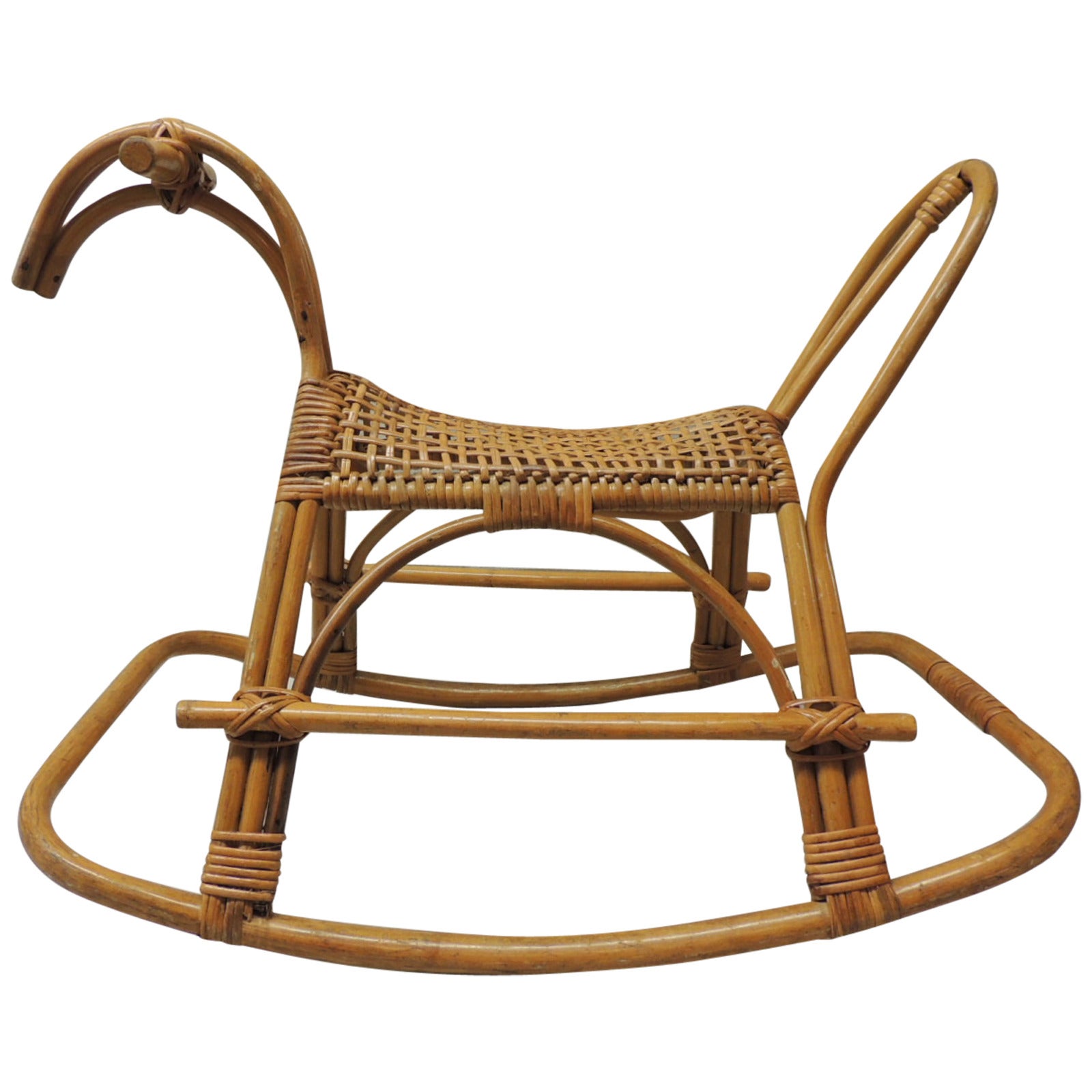 Franco Albini Bamboo Rocking Horse