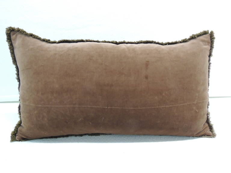 Cotton Antique Verdure Tapestry Bolster Pillow.