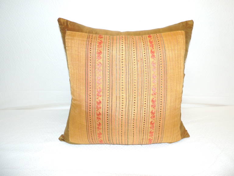 Laos Embroidery Silk Pillow.