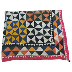 Indian Hand-quilted Hanging Textile.