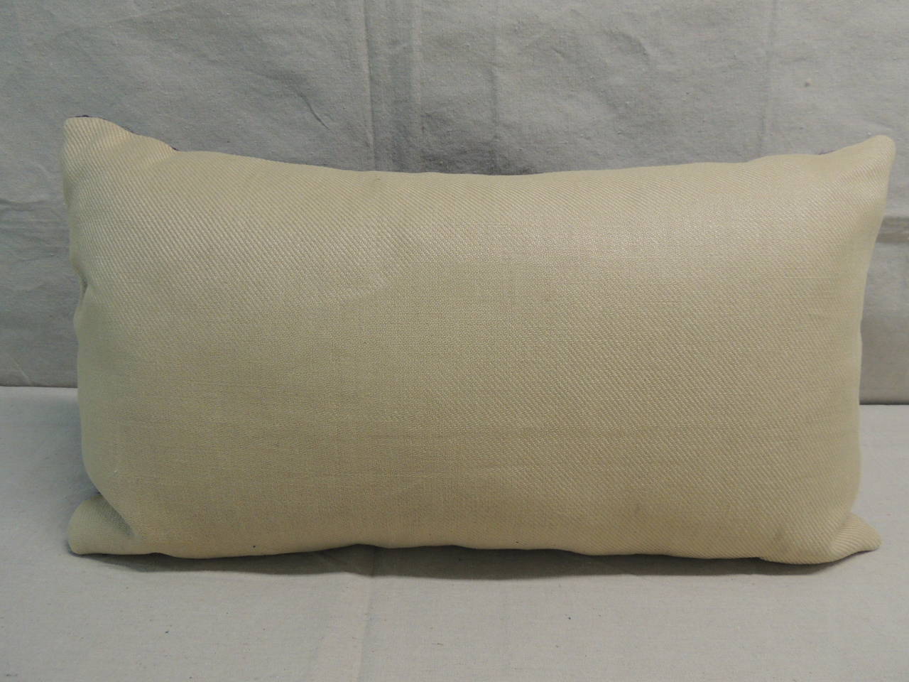 French Provincial Linen Bolster Pillow For Sale at 1stdibs