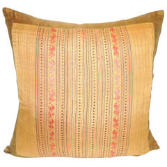 Laos Embroidery Silk Pillow.