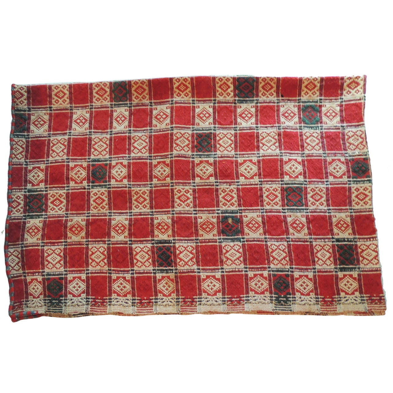 Anatolian Checkerboard Antique Textile.