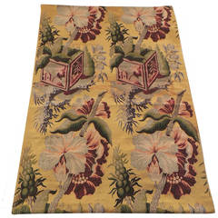 Bizarre Silk Floral Antique Textile Panel 12