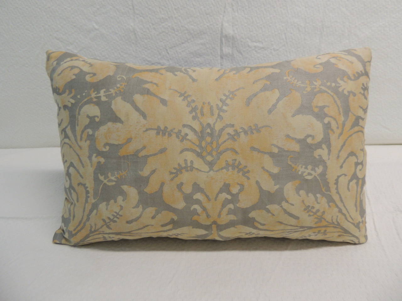 Small decorative Fortuny textile pillow 