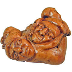 Antique Five Faces Snuff Box 8