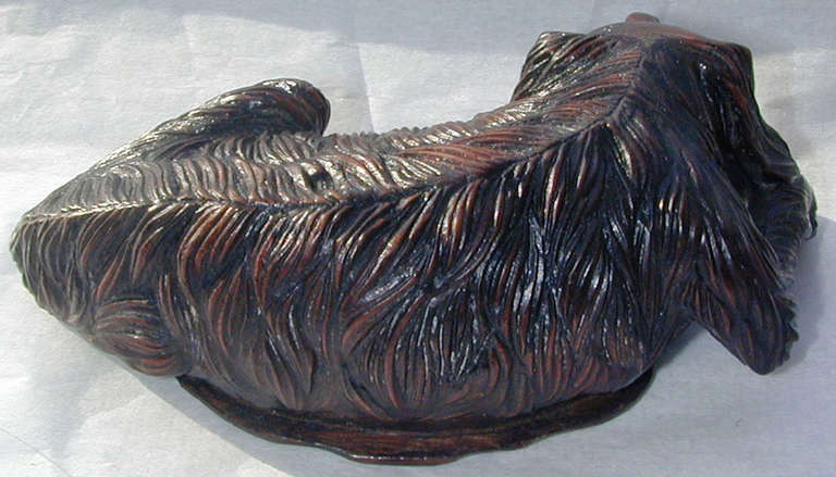 19th Century Antique Dog Figural Snuff Box