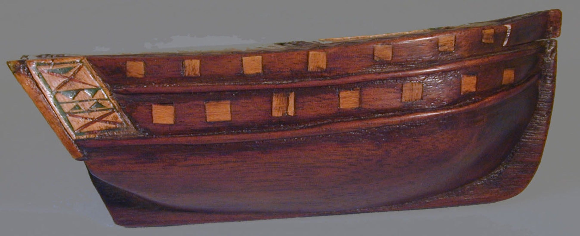 Antique Ship Snuff Box