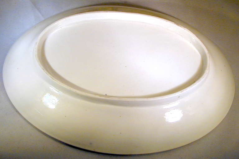 XIXe siècle Ancien plat en porcelaine de Newhall en vente