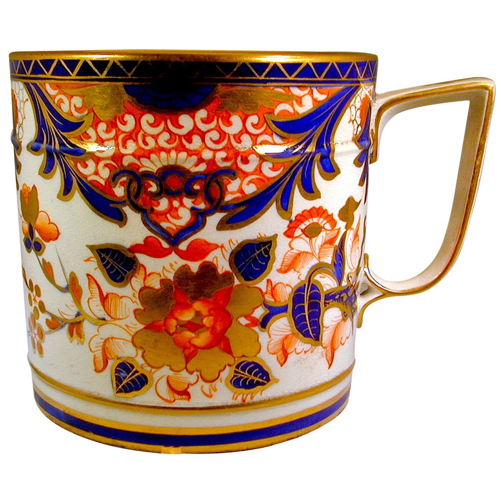 Derby Porcelain "King" Pattern Porter Mug