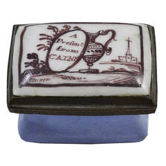 Antique Bilston Enamel Box 9