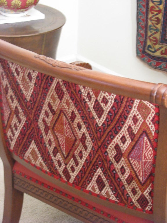 Set of Two Aydin Kilim Arm Chairs