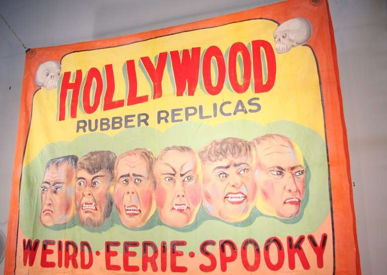 American Hollywood Rubber Replicas Sideshow Banner For Sale