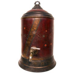 Antique Hand Painted Water Dispenser