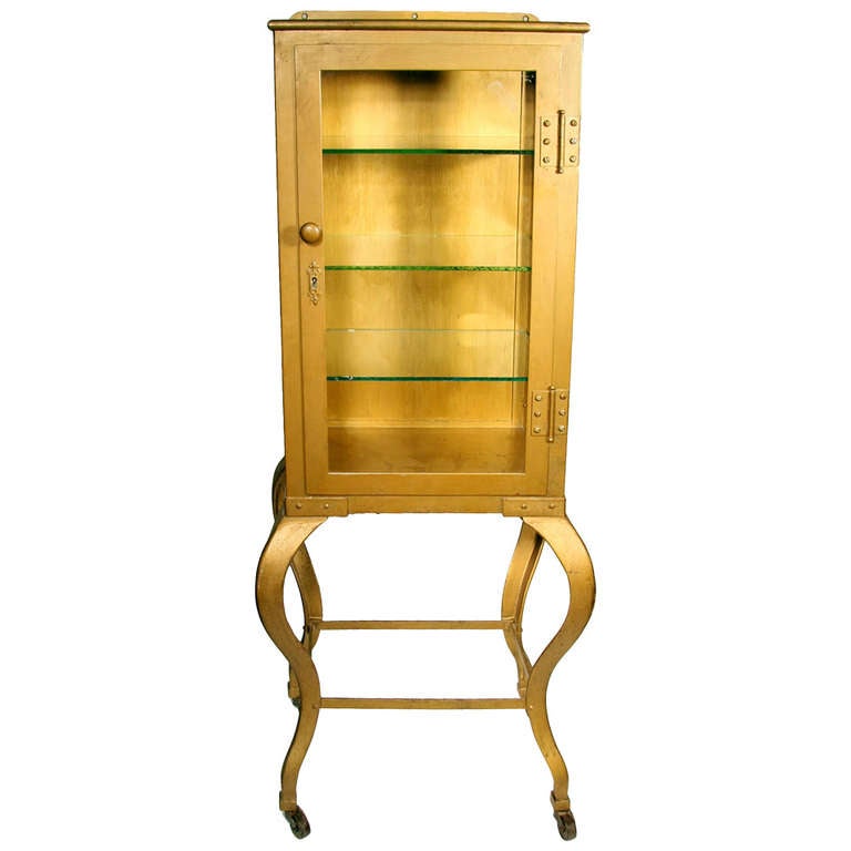 Cabriole Leg Display Cabinet For Sale