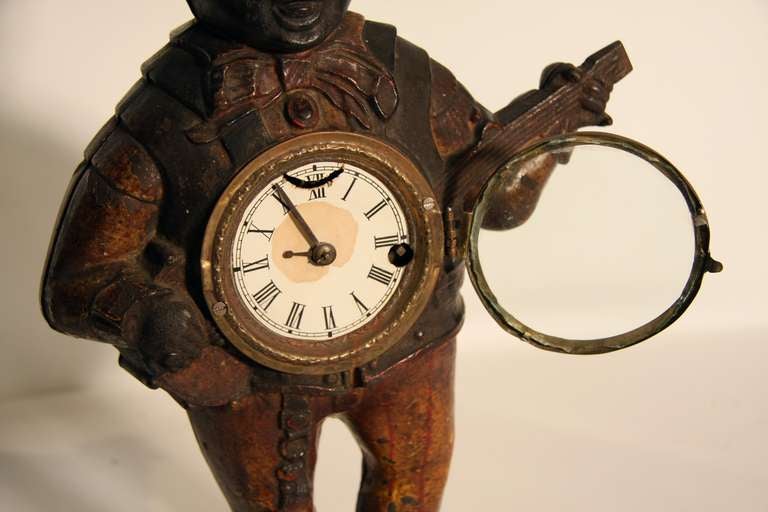 20th Century Black Americana Clock For Sale