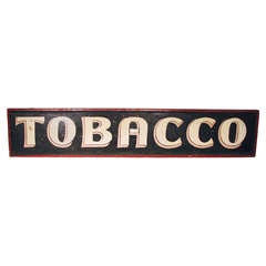 Double Sided Painted Tobacco Sign