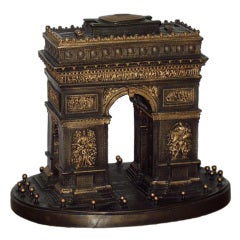 A Bronze Exhibition Model of the Arc de Triomphe