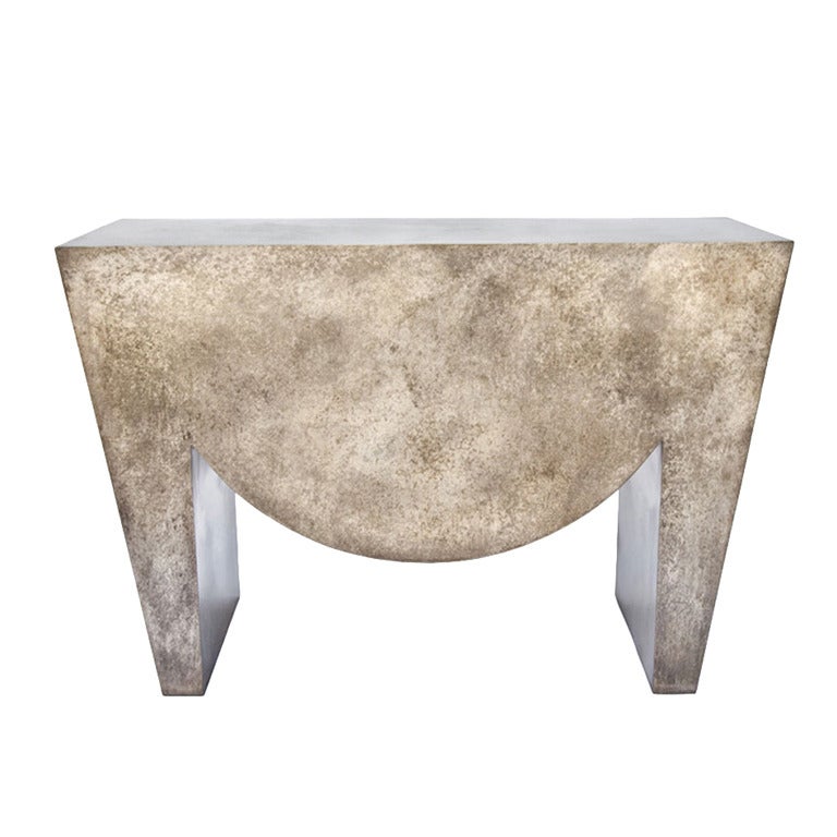 Bronze Silver Patina Croft Console