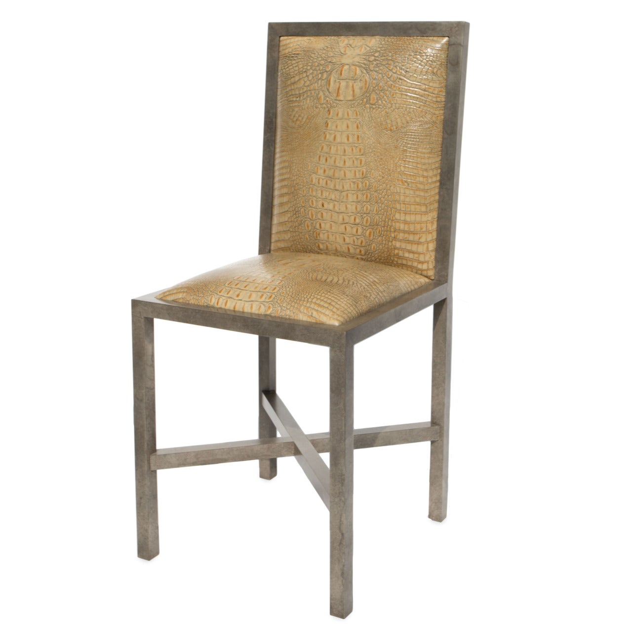 Bronze Silver Patina Rexford Chair