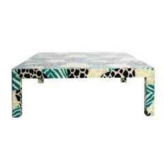 Graphic 1980s Acrylic Coffee Table