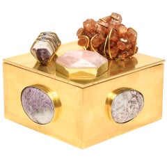 Faceted Rose Quartz Box by Kelly Wearstler