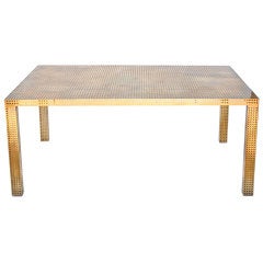 Perforated Dining Table by Kelly Wearstler