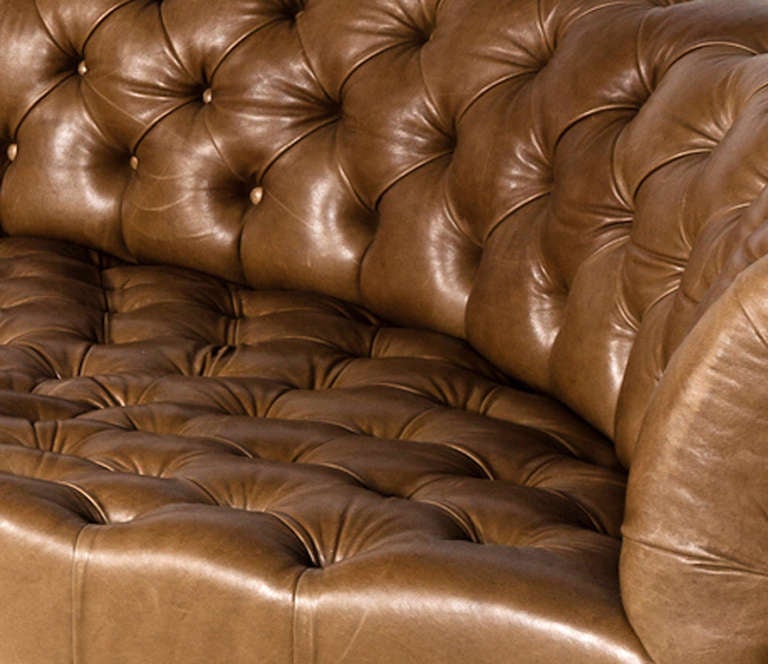 An Oversized Set of Tufted Chesterfield Banquettes In Good Condition In West Hollywood, CA