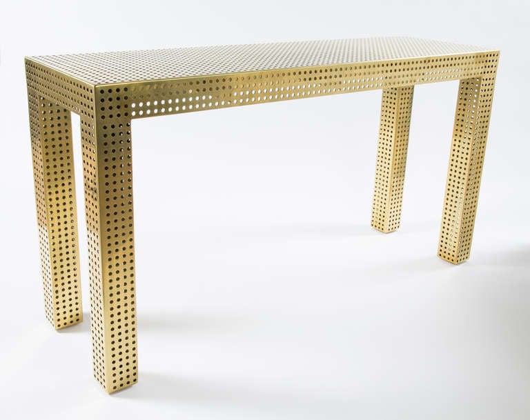 Bronze Precision Console Table at 1stDibs