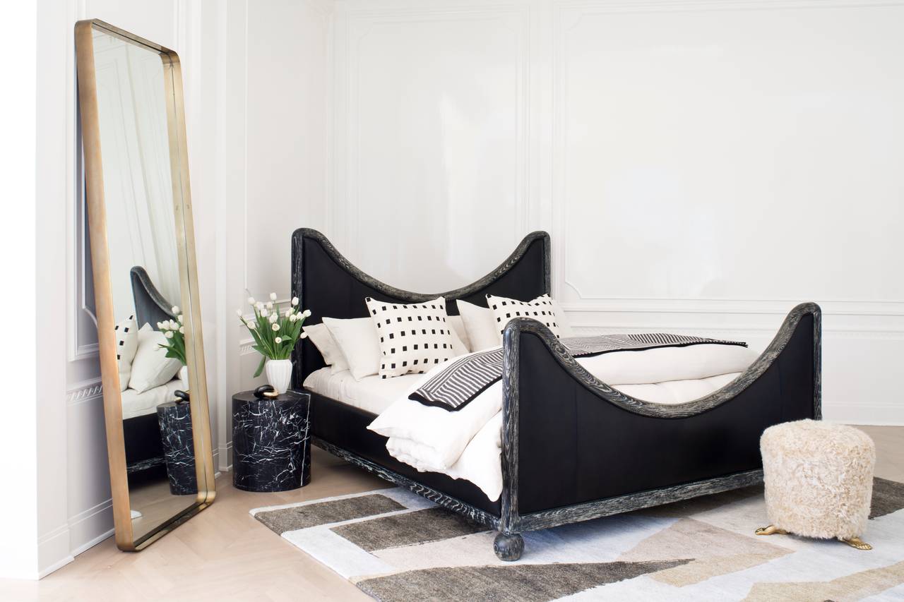 Matador Bed in Cerused Oak