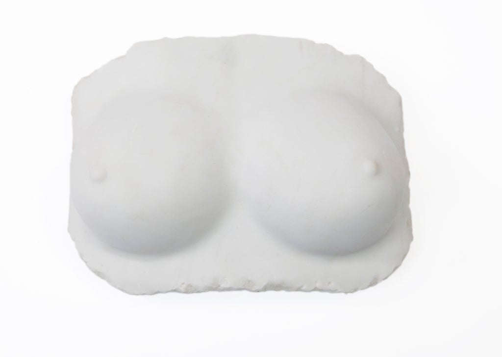 Marble Bust by Kelly Wearstler.Our Marble bust will make a cool and unexpected addition to your interior. Each bust has been hand–carved and exquisitely honed, enhanced and sealed. Stamp signed KELLY WEARSTLER.