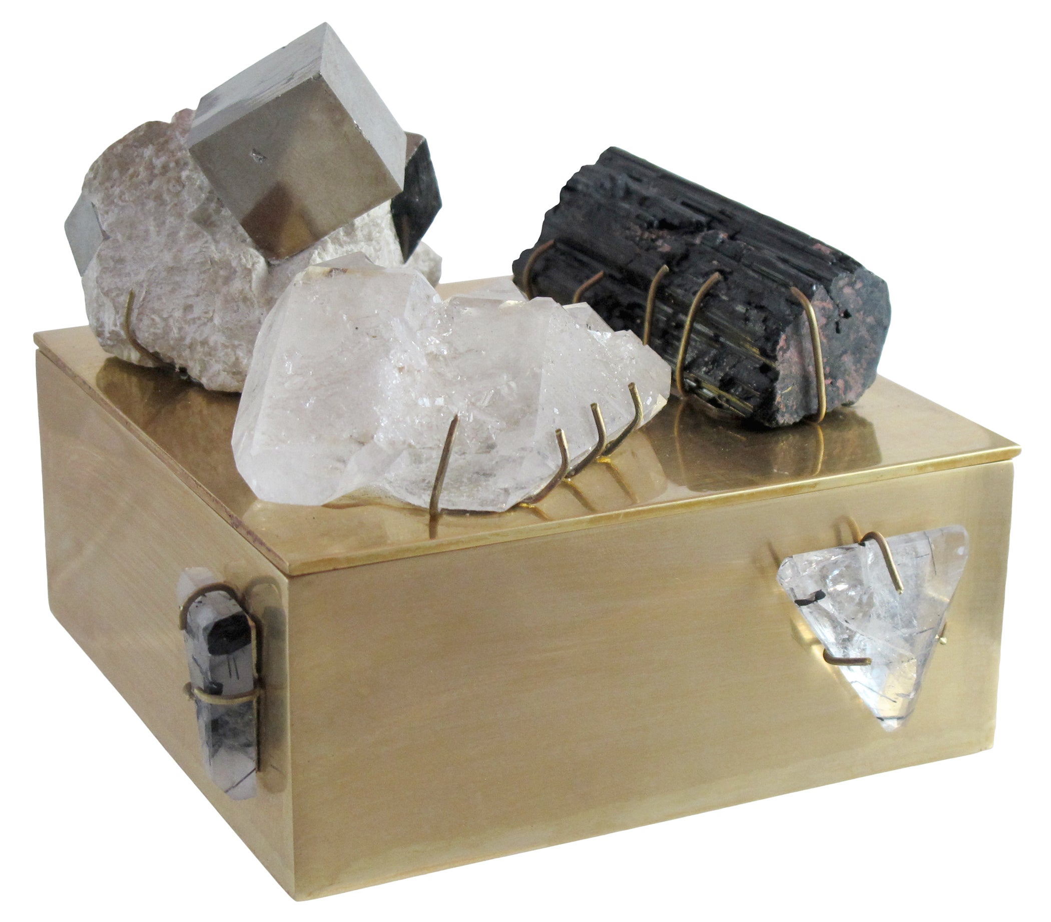 Pyrite Matrix Bauble Box by Kelly Wearstler