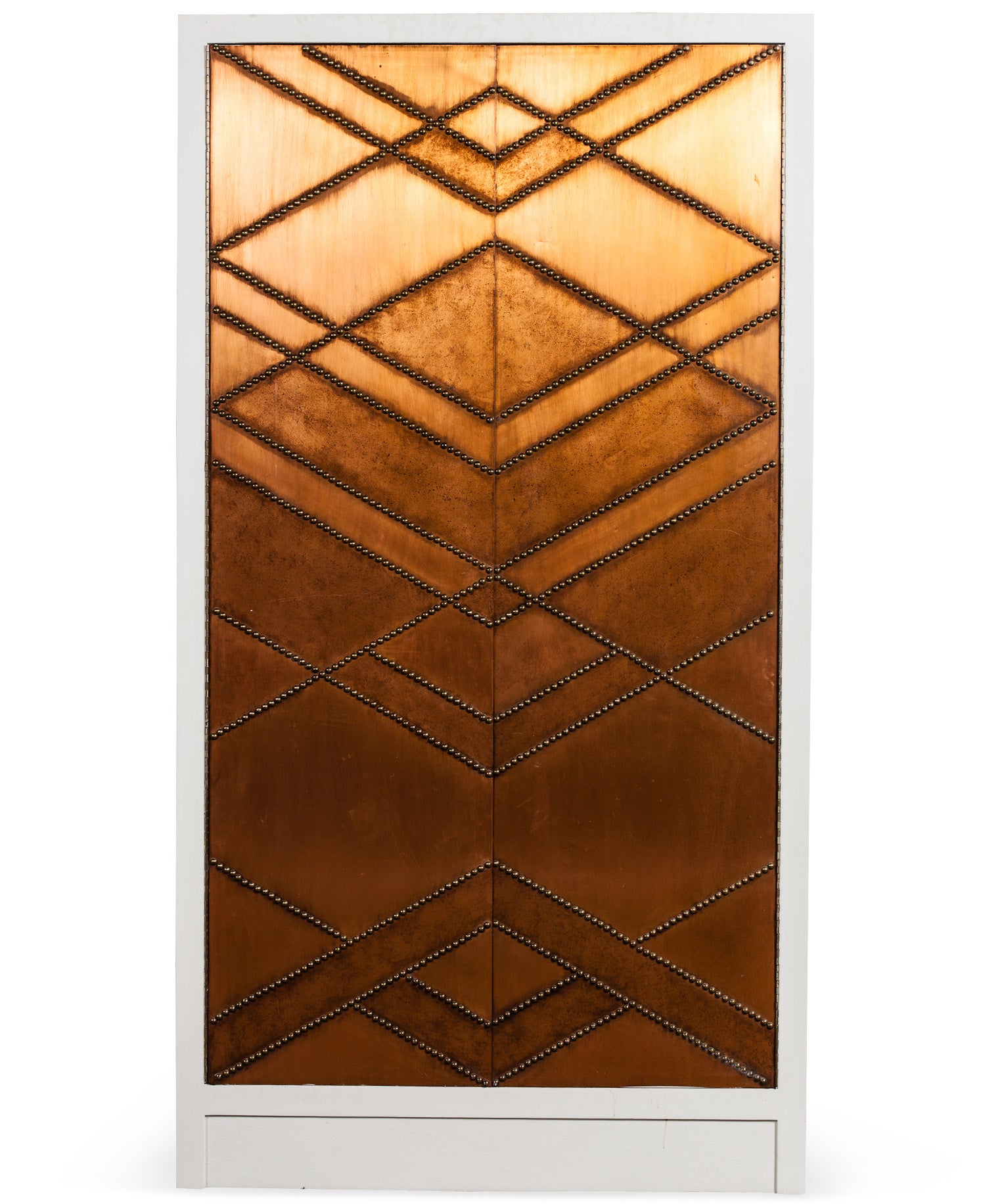 A Modern Copper Front Wardrobe