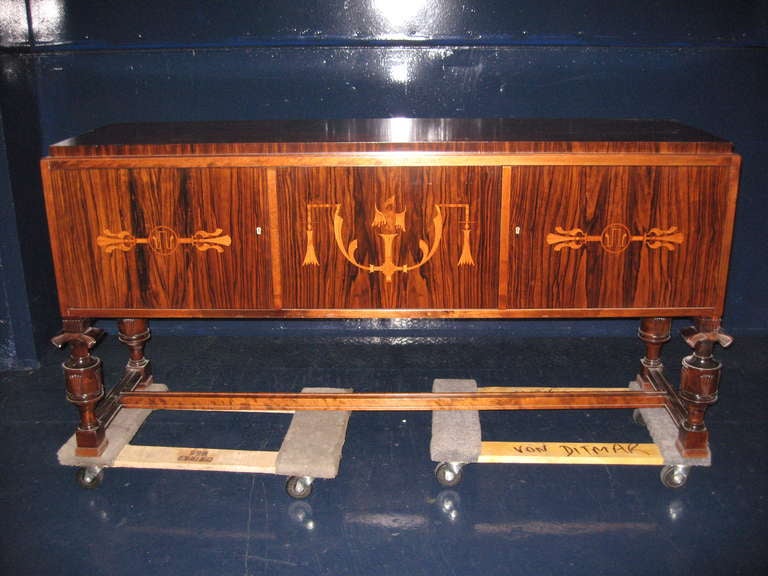 Spectacular & Important Carl Malmsten Swedish Grace Sideboard Buffet For Sale 2